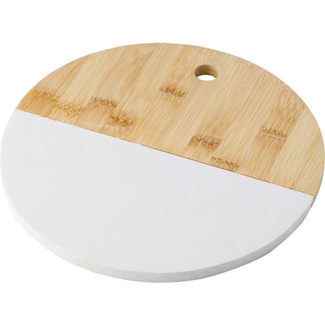 Branded Bamboo & Stone Serving Board - Image 1