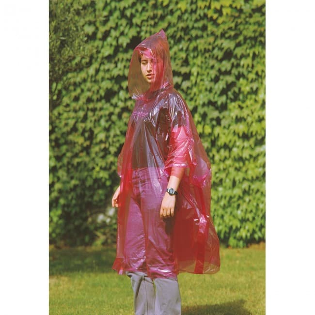 Custom Printed Foldable Raincoat In Polybag - Image 5