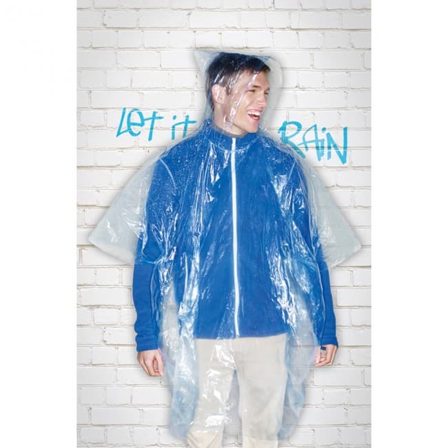 Custom Printed Foldable Raincoat In Polybag - Image 6