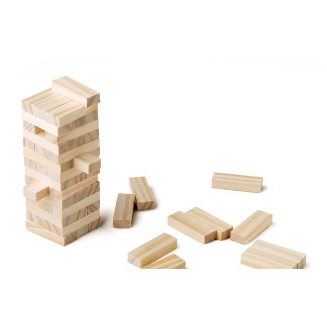 Custom Printed Wooden Block Tower Game - Image 3