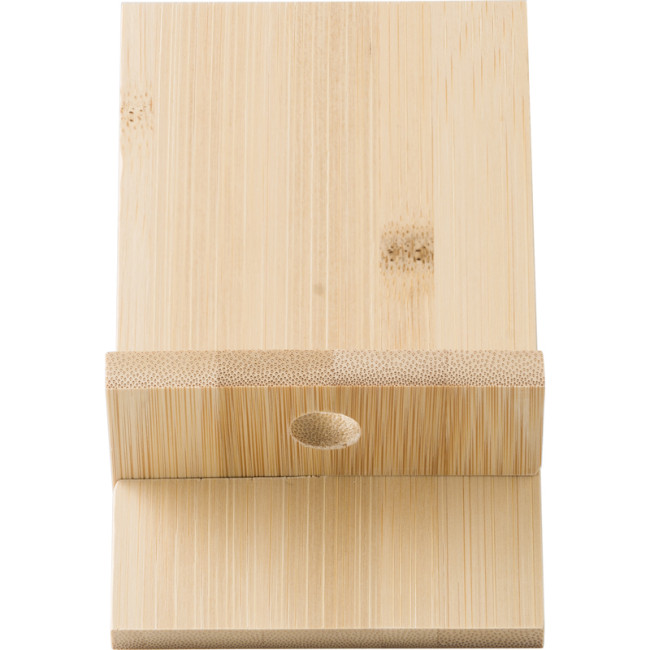 Branded Farrah Bamboo Phone Stand - Image 5