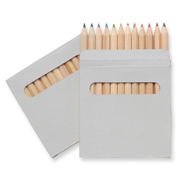 Custom Printed 12 Coloured Pencils Set - Image 9