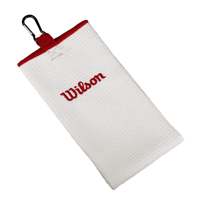 Custom Printed Wilson Staff Microfibre Tri-Fold Golf Towel Embroidered - Image 2