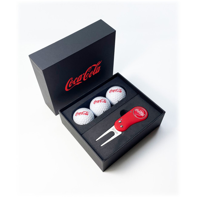 Custom Printed Flix Lite 3 Ball Golf Mini Presentation Box