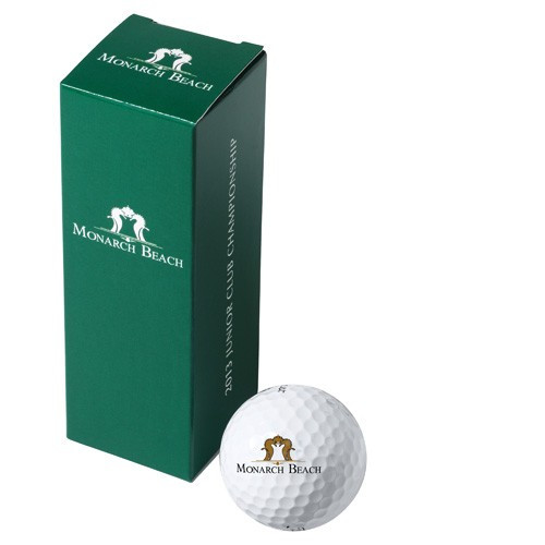 Custom Printed Titleist Trufeel Golf Balls In 3 Ball Printed Sleeve