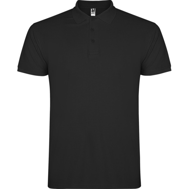 Custom Printed Star Short Sleeve Men's Polo - Image 10