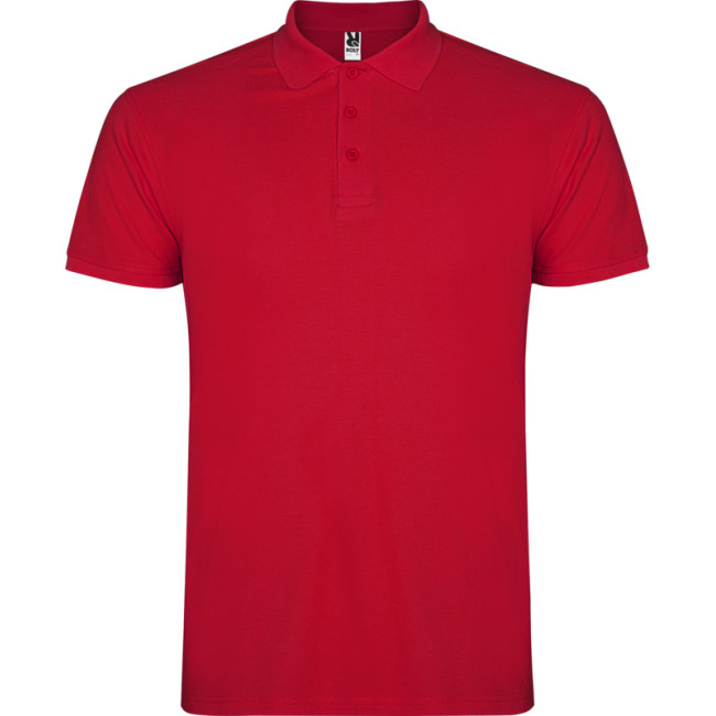 Custom Printed Star Short Sleeve Men's Polo - Image 7