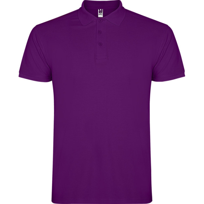 Custom Printed Star Short Sleeve Men's Polo - Image 4