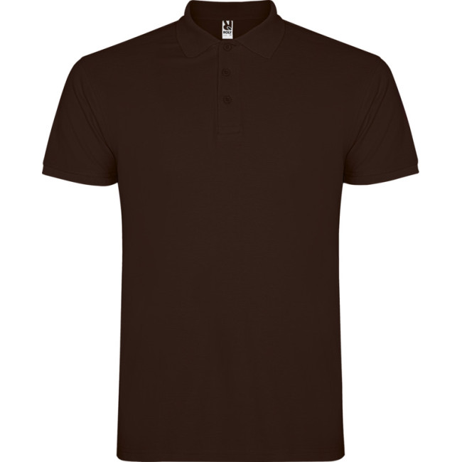 Custom Printed Star Short Sleeve Men's Polo - Image 2