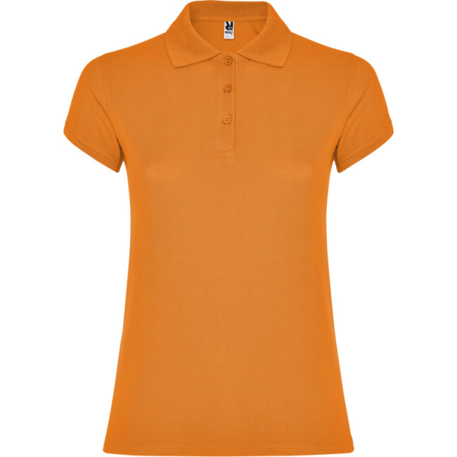 Custom Printed Star Short Sleeve Women's Polo - Image 5