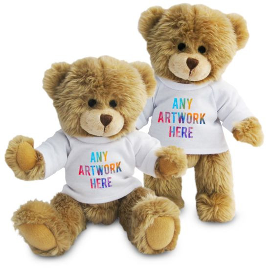 Custom Printed Jointed Soft Toy Charles Teddy Bear