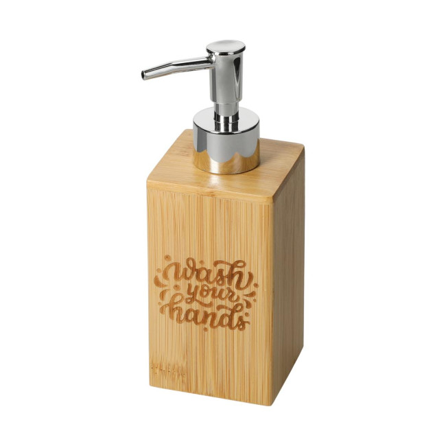 Branded Bamboo Soap Dispenser 0.2L