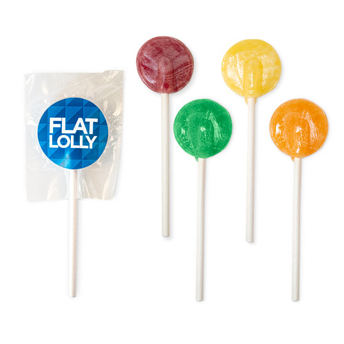 Custom Printed Flat Lollipop With Label - Image 2