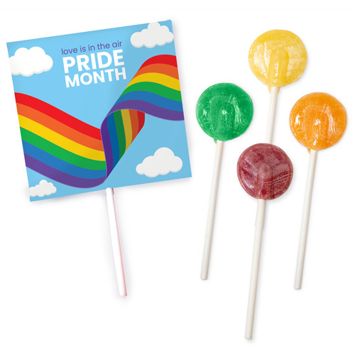 Custom Printed Flat Lollipop With Envelope - Image 1