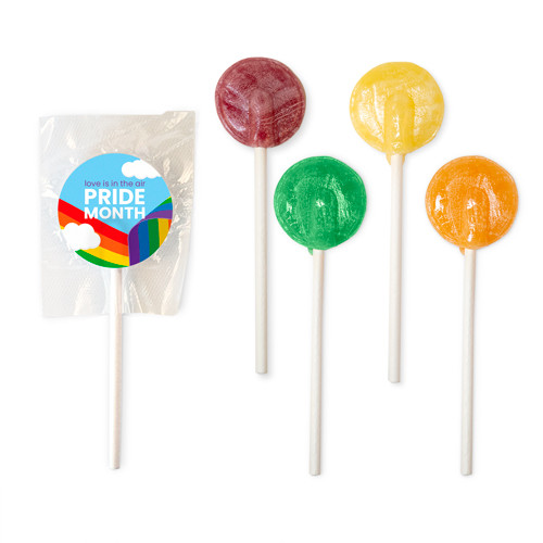 Custom Printed Flat Lollipop With Label - Image 1