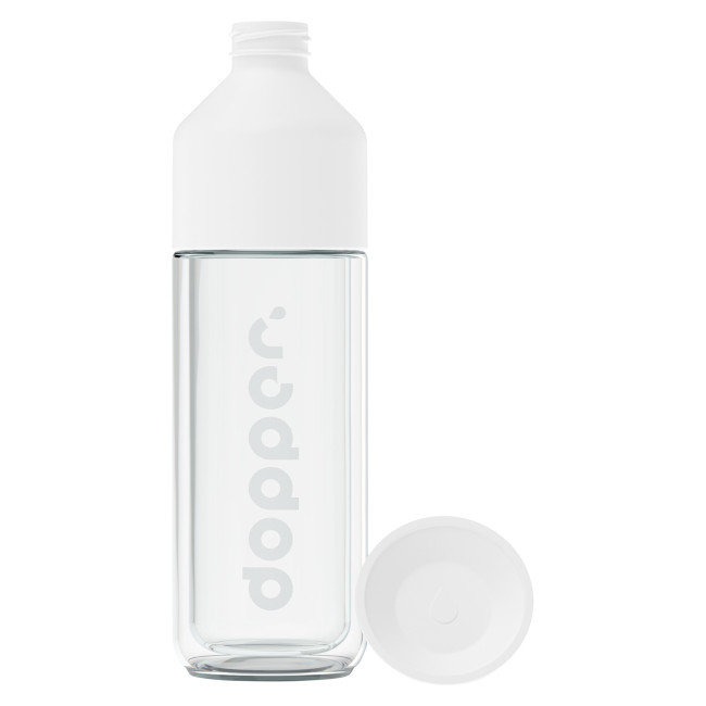 Custom Printed Dopper Glass Insulated Bottle 450ml - Image 1