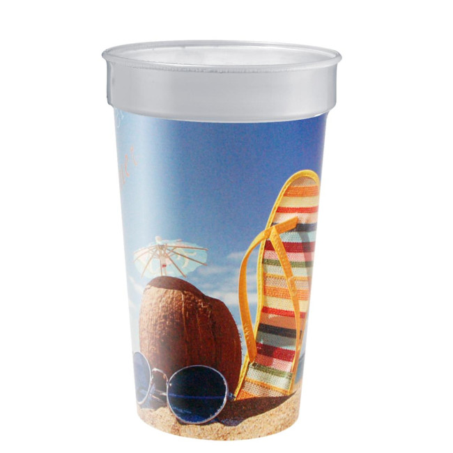 Branded Plastic Reusable Drinking Cup 0.4L - Image 1