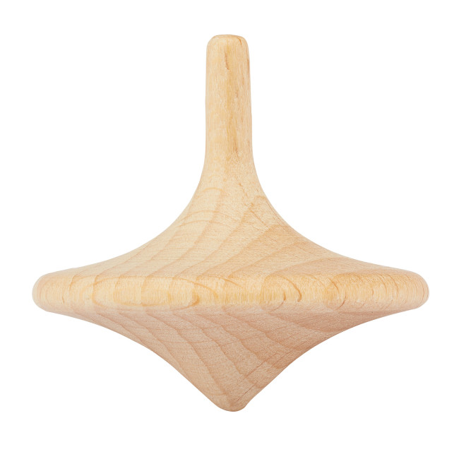 Custom Printed Sustainable Wooden Spinning Top - Image 1