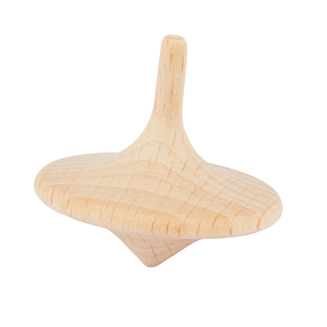 Custom Printed Sustainable Wooden Spinning Top - Image 2