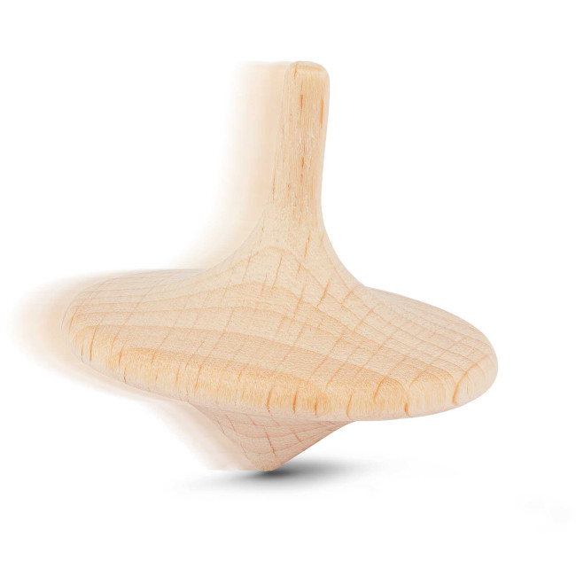 Custom Printed Sustainable Wooden Spinning Top - Image 3