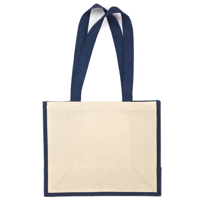 Custom Printed Henley Shopper Cotton & Jute 10oz - Image 2