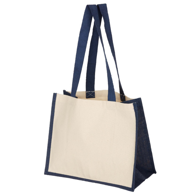 Custom Printed Henley Shopper Cotton & Jute 10oz - Image 5