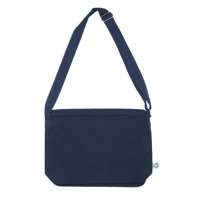 Branded Canterbury Coloured Messenger Bag  Fairtrade & Organic 12oz - Image 4