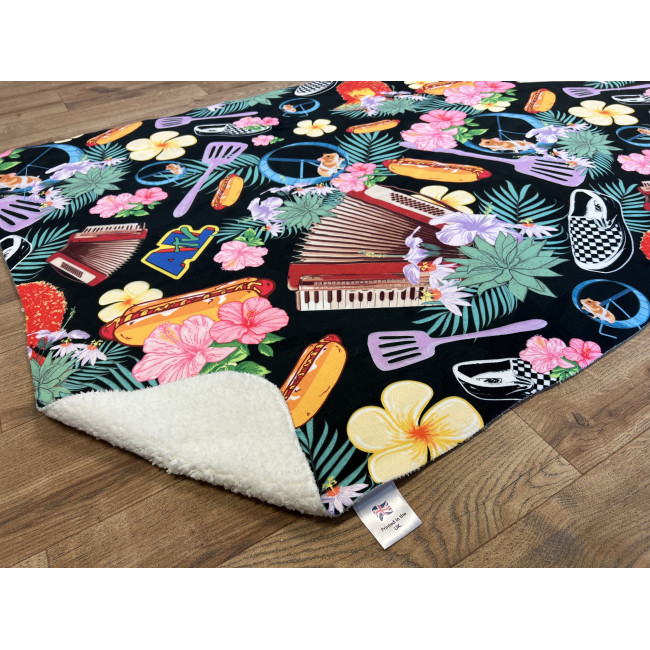 Custom Printed Eco Printed Fleece Blanket 120x150cm