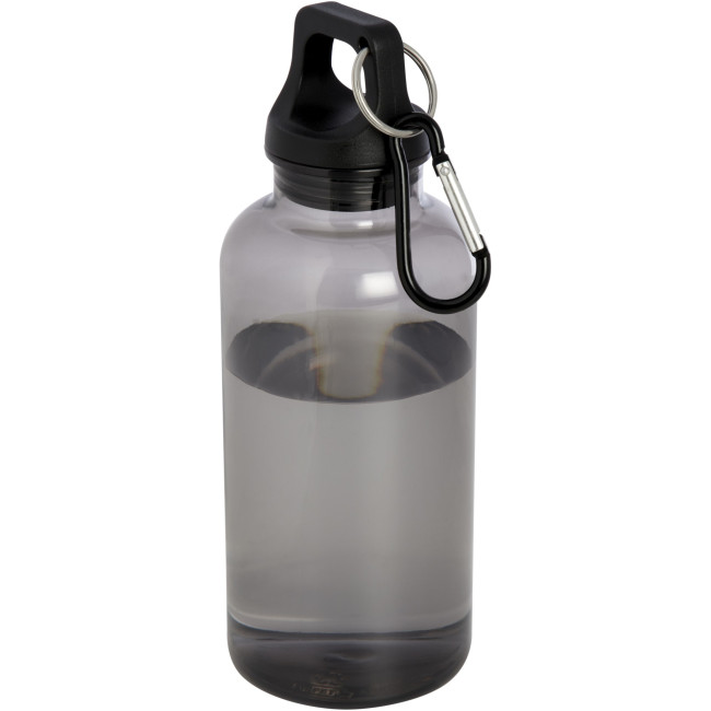 Custom Printed Oregon RCS Certified Recycled Plastic Water Bottle With Carabiner 400ml - Image 7