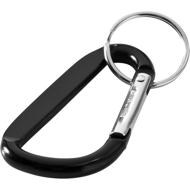 Custom Printed Timor RCS Recycled Aluminium Carabiner Keychain - Image 1