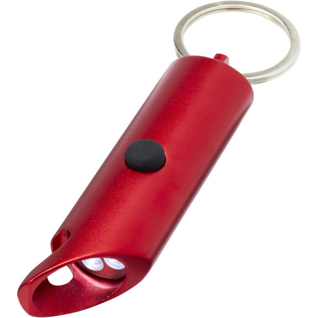 Custom Printed Flare RCS Recycled Aluminium IPX Led Light & Bottle Opener Keychain - Image 5