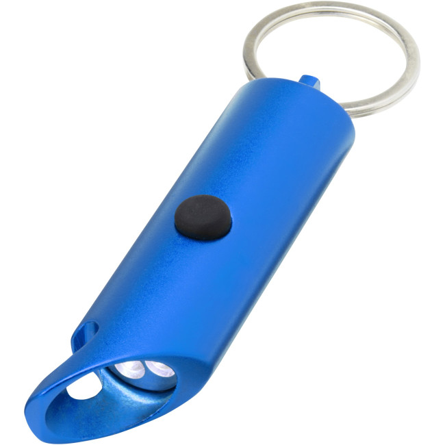 Custom Printed Flare RCS Recycled Aluminium IPX Led Light & Bottle Opener Keychain - Image 4