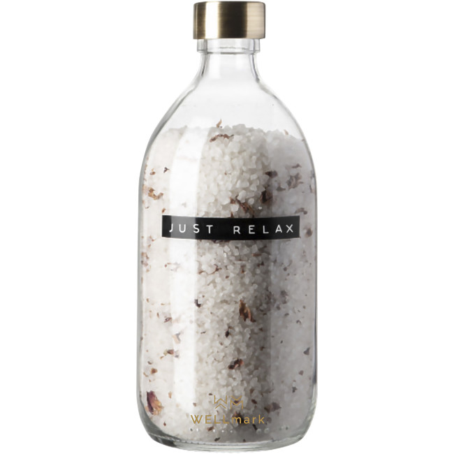 Branded Wellmark Just Relax 500ml Bath Salt Roses Fragrance