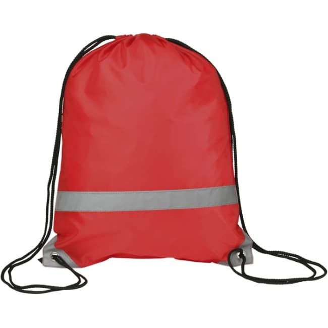 Custom Printed Knockholt Reflective Drawstring Bag - Image 2