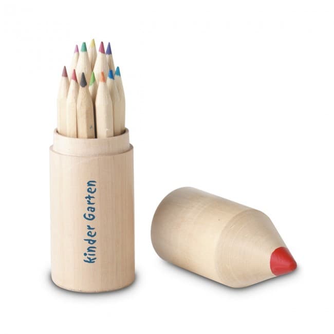 Custom Printed 12 Pencils In Wooden Box - Image 3