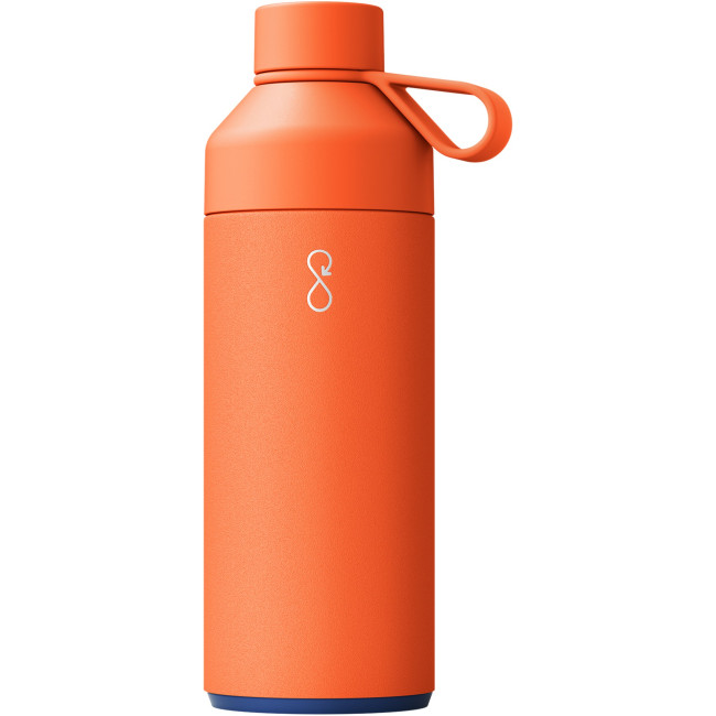 Custom Printed Big Ocean Bottle Vacuum Insulated Water Bottle 1000ml - Image 2