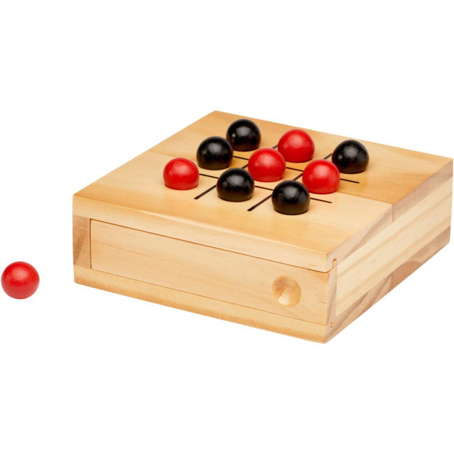 Custom Printed Strobus Wooden Tic-Tac-Toe Game