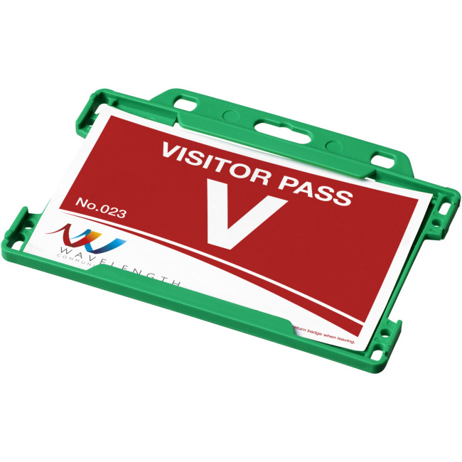 Custom Printed Vega Plastic Card Holder - Image 1