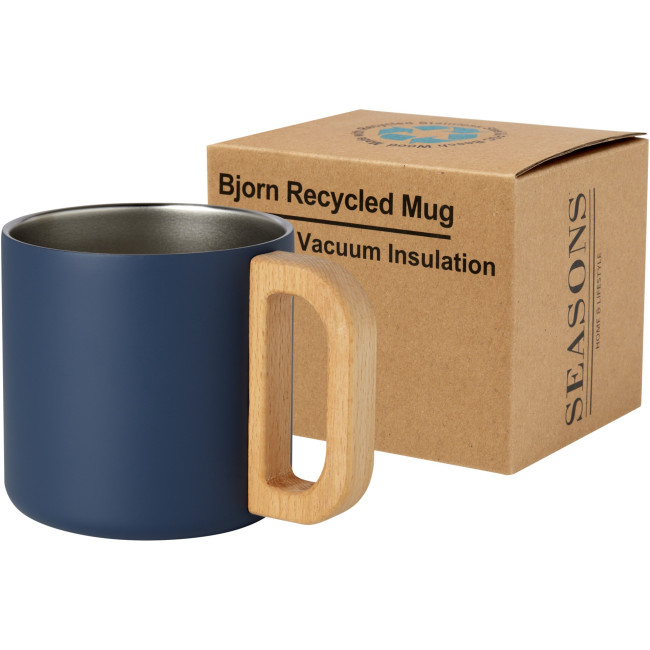 Custom Printed Bjorn 360 ml RCS Certified Recycled Stainless Steel Mug With Copper Vacuum Insulation - Image 2