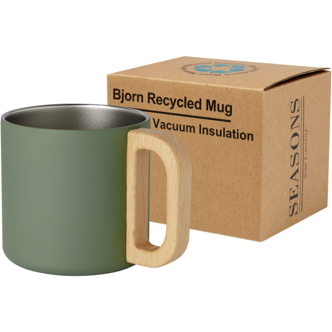 Custom Printed Bjorn 360 ml RCS Certified Recycled Stainless Steel Mug With Copper Vacuum Insulation - Image 3