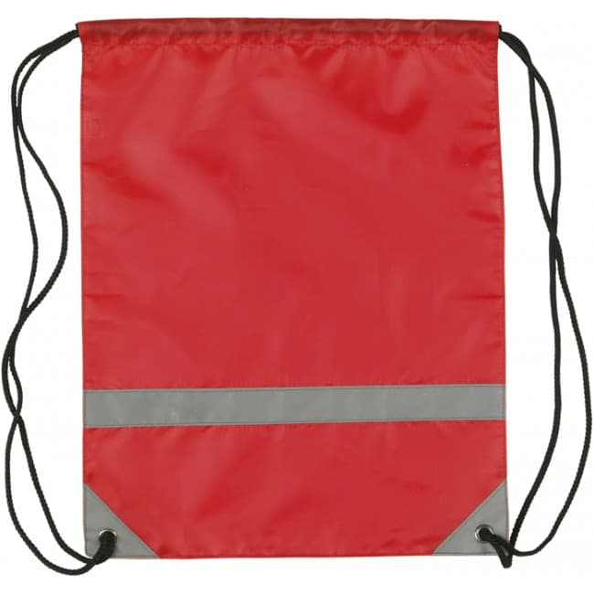 Custom Printed Knockholt Reflective Drawstring Bag - Image 1