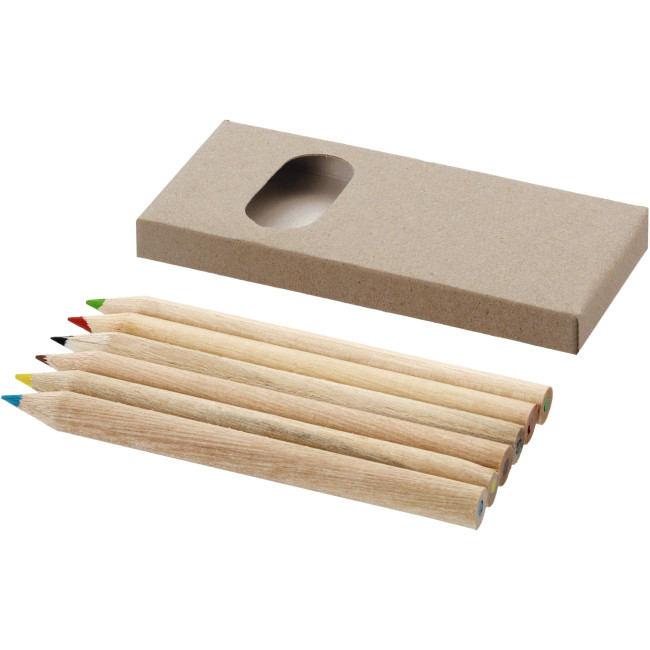 Custom Printed Artemaa 6-Piece Pencil Colouring Set