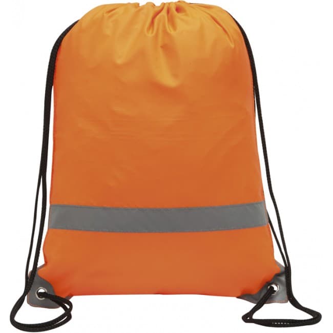 Custom Printed Knockholt Reflective Drawstring Bag - Image 2