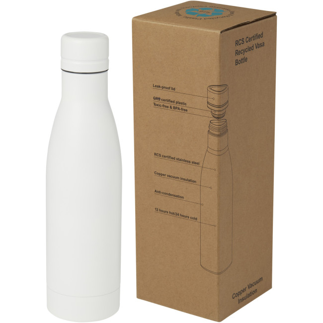 Custom Printed Vasa RCS Certified Recycled Stainless Steel Copper Vacuum Insulated Bottle 500ml - Image 1