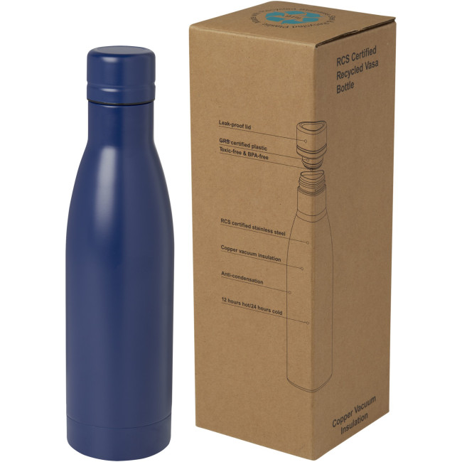 Custom Printed Vasa RCS Certified Recycled Stainless Steel Copper Vacuum Insulated Bottle 500ml - Image 3