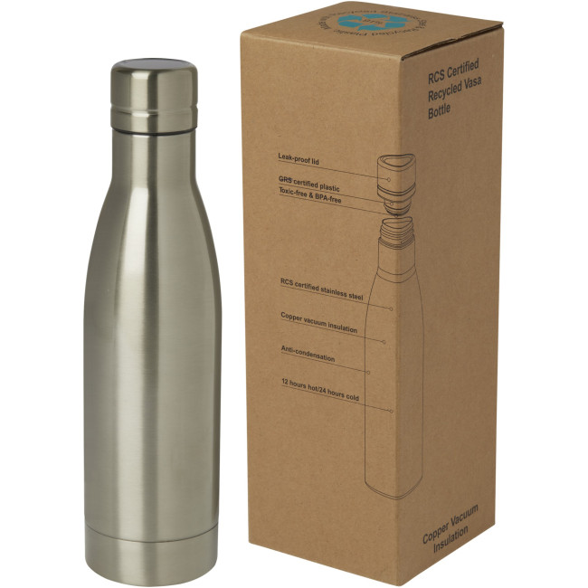 Custom Printed Vasa RCS Certified Recycled Stainless Steel Copper Vacuum Insulated Bottle 500ml - Image 5