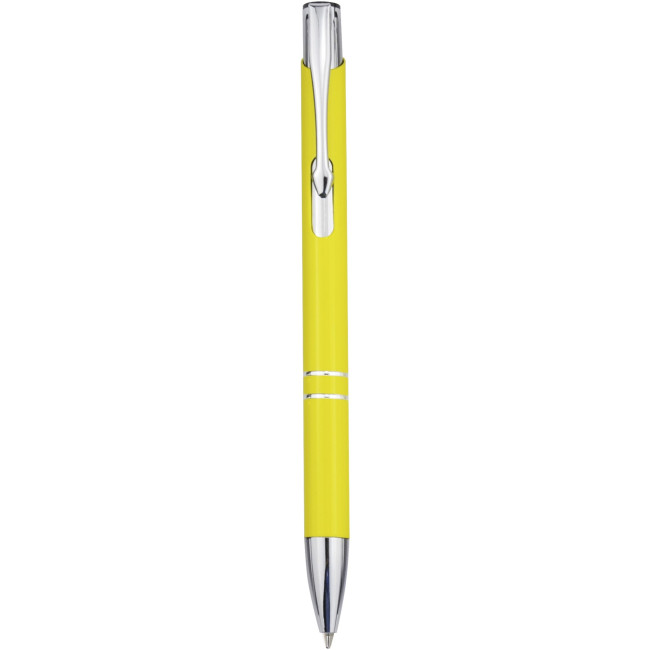 Custom Printed Moneta Recycled Aluminium Ballpoint Pen - Image 3