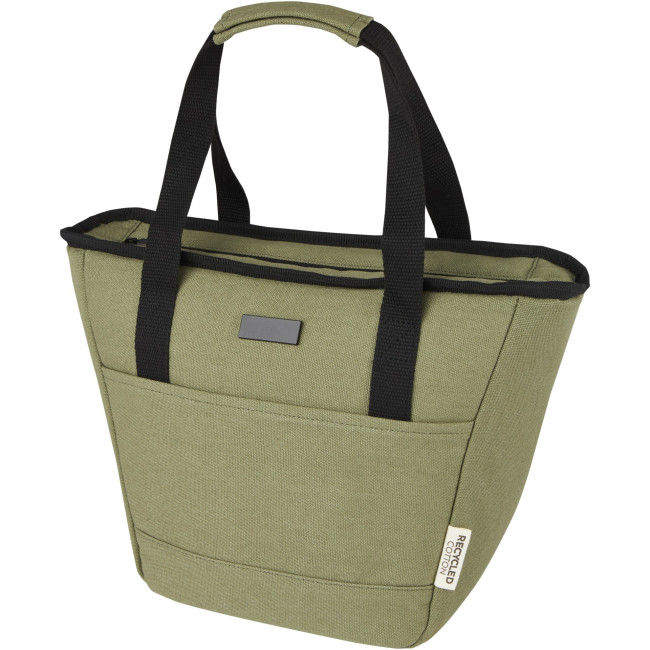 Custom Printed Joey 9-Can GRS Recycled Canvas Lunch Cooler Bag 6L - Image 2