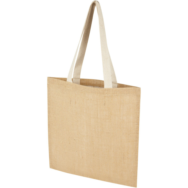 Custom Printed Juta 300 g/m² Jute Tote Bag 7L