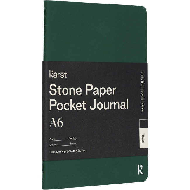 Custom Printed Karst A6 Stone Paper Softcover Pocket Journal - Blank